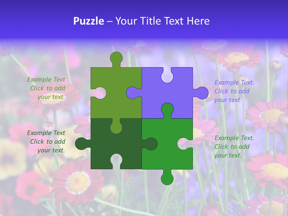 Mai Blumenbeet Liebe PowerPoint Template