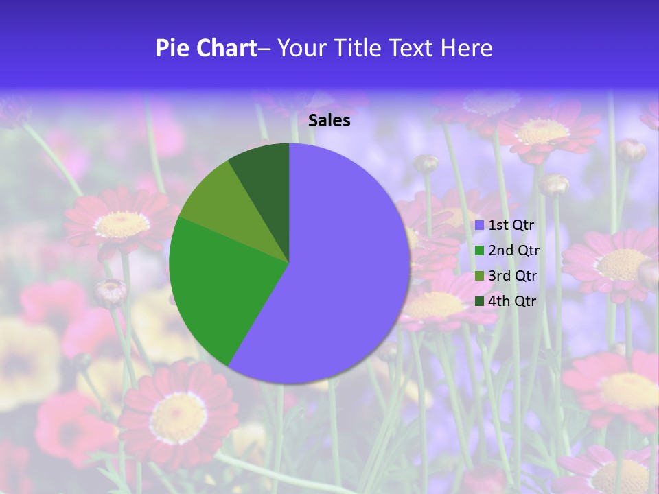 Mai Blumenbeet Liebe PowerPoint Template