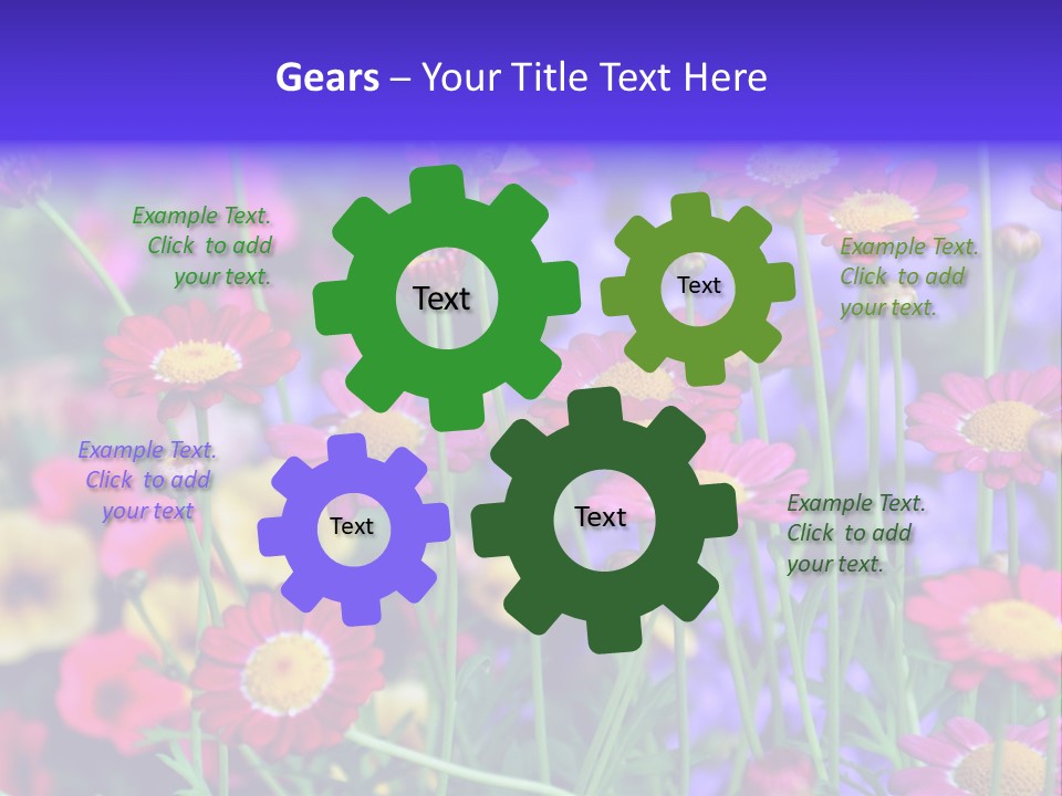 Mai Blumenbeet Liebe PowerPoint Template