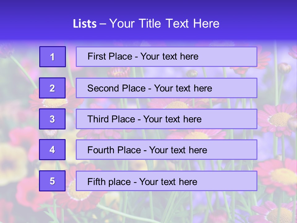 Mai Blumenbeet Liebe PowerPoint Template