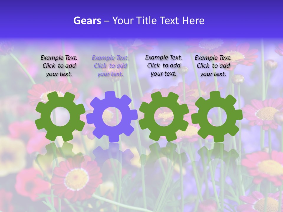 Mai Blumenbeet Liebe PowerPoint Template