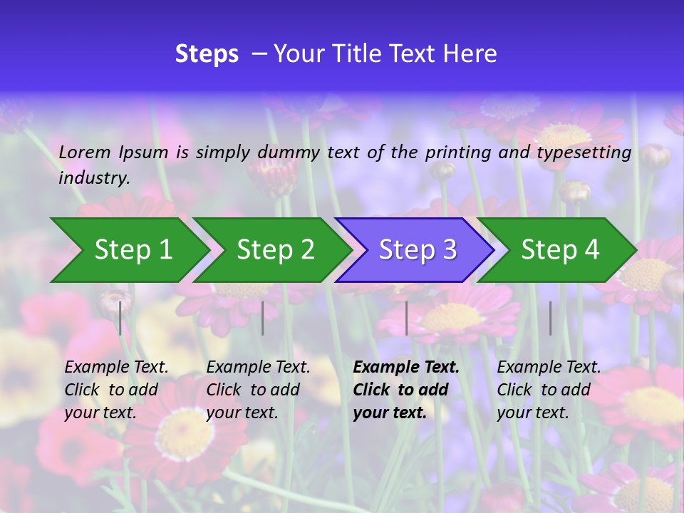 Mai Blumenbeet Liebe PowerPoint Template