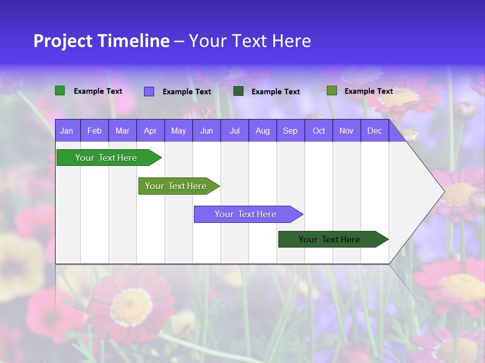 Mai Blumenbeet Liebe PowerPoint Template