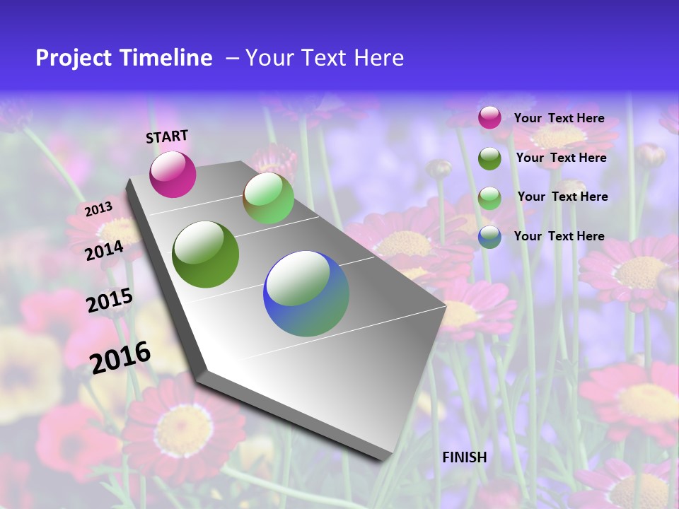 Mai Blumenbeet Liebe PowerPoint Template