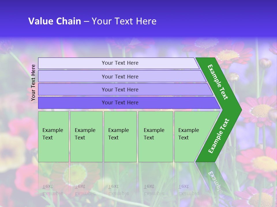 Mai Blumenbeet Liebe PowerPoint Template