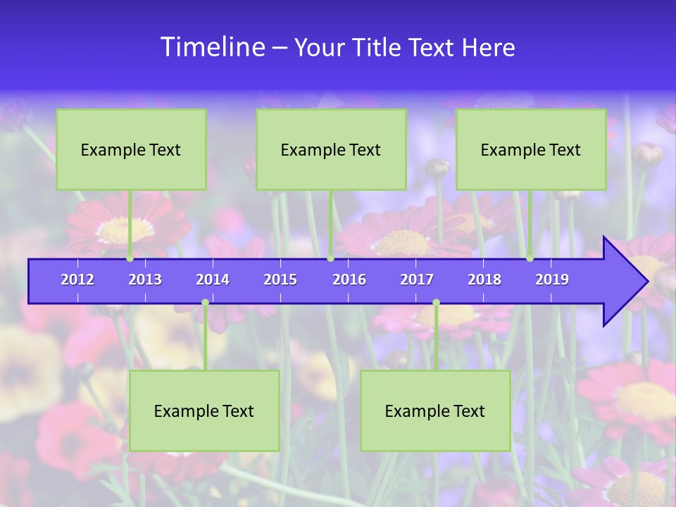 Mai Blumenbeet Liebe PowerPoint Template