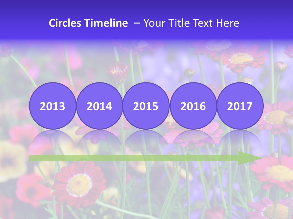 Mai Blumenbeet Liebe PowerPoint Template