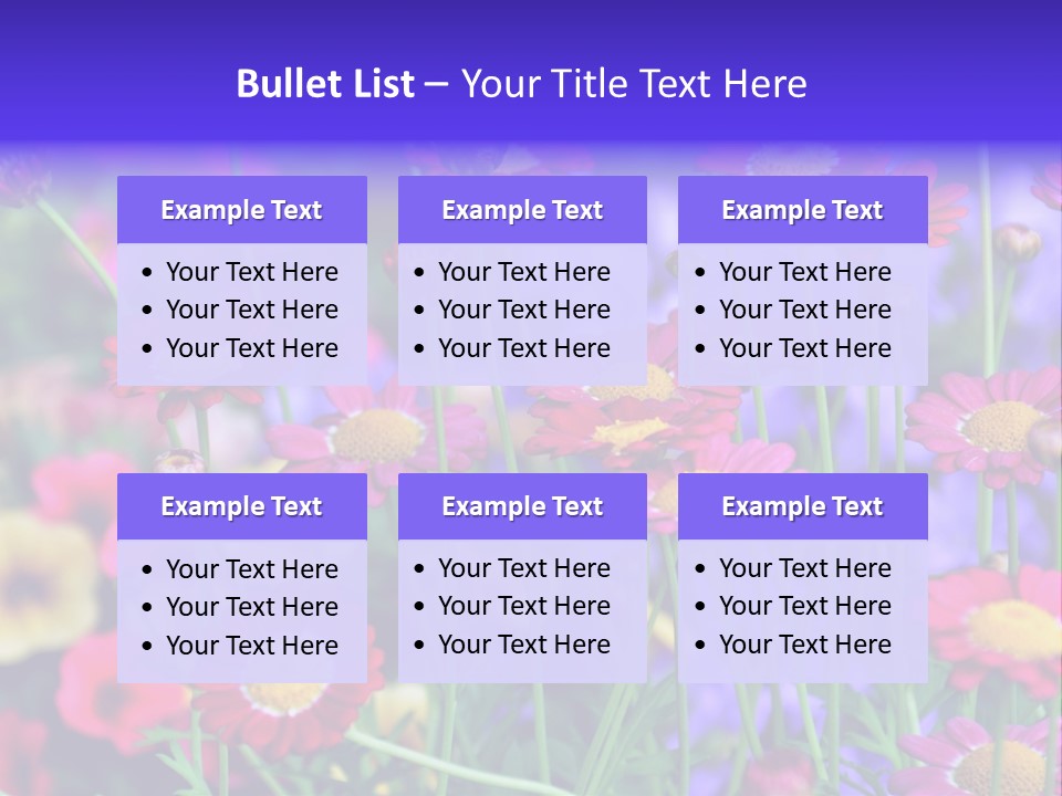 Mai Blumenbeet Liebe PowerPoint Template