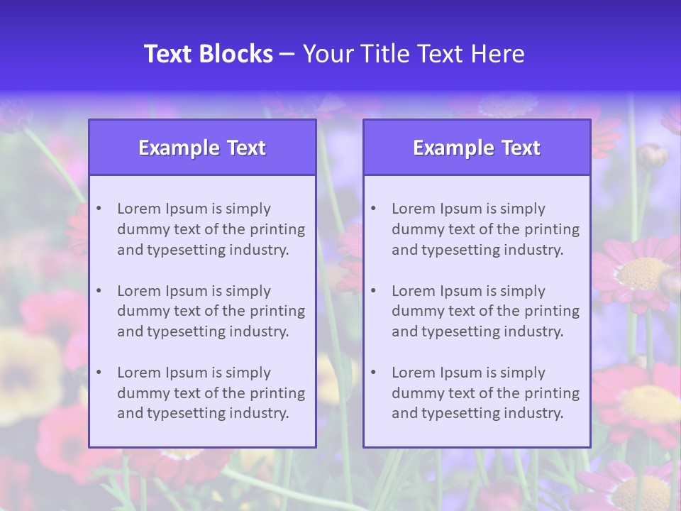 Mai Blumenbeet Liebe PowerPoint Template