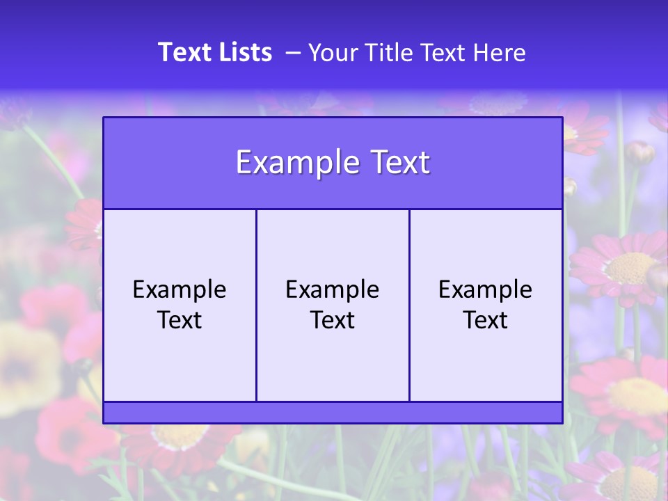 Mai Blumenbeet Liebe PowerPoint Template