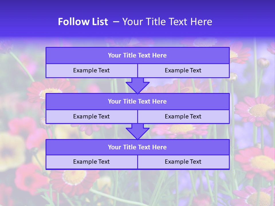 Mai Blumenbeet Liebe PowerPoint Template