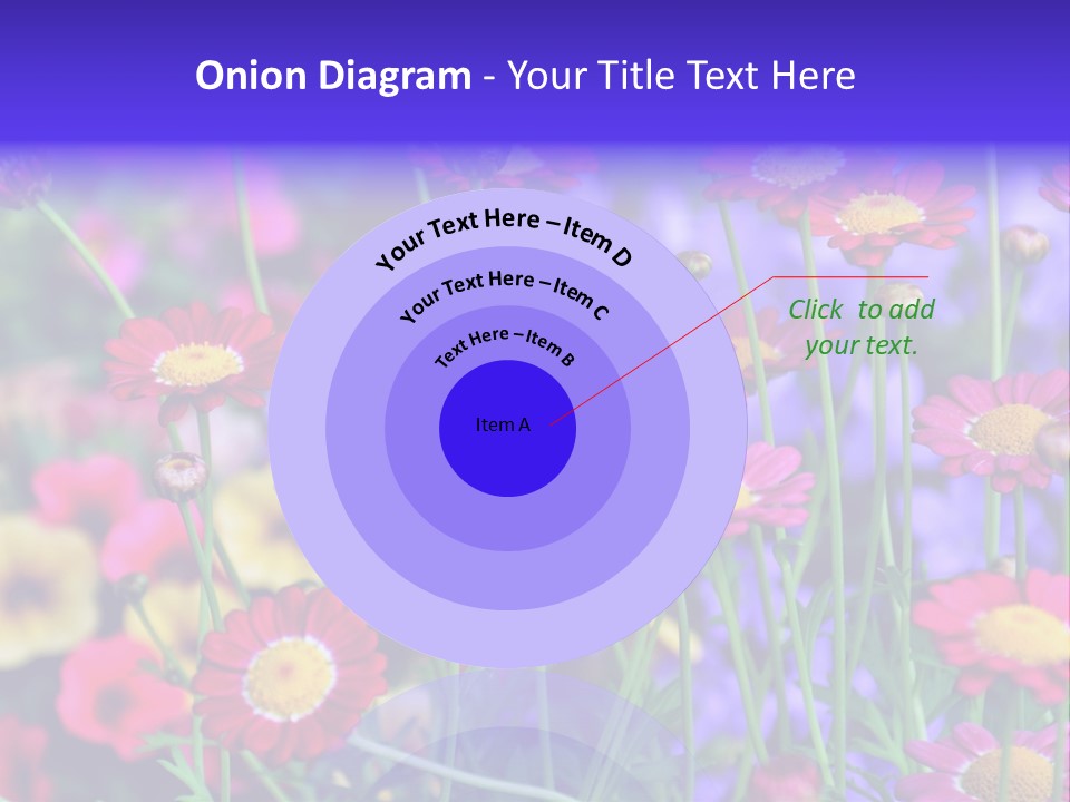 Mai Blumenbeet Liebe PowerPoint Template