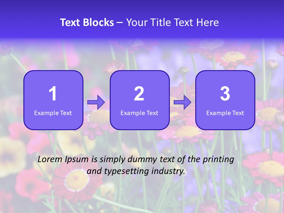 Mai Blumenbeet Liebe PowerPoint Template