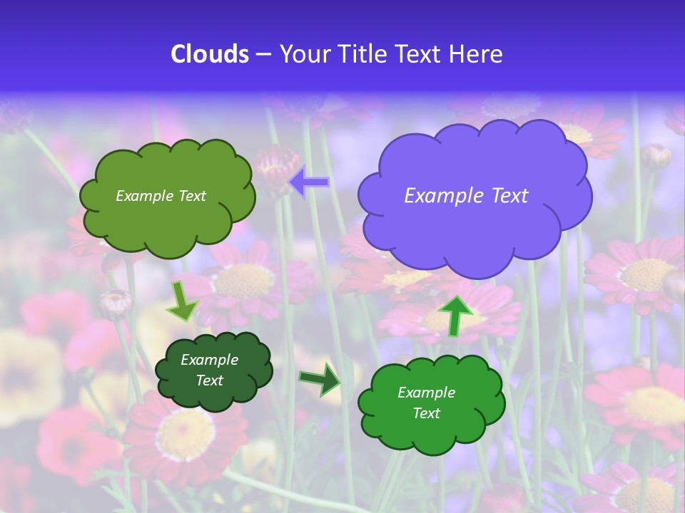 Mai Blumenbeet Liebe PowerPoint Template