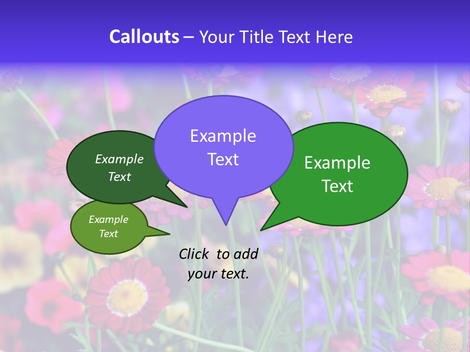 Mai Blumenbeet Liebe PowerPoint Template