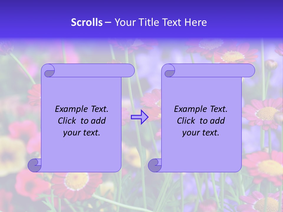 Mai Blumenbeet Liebe PowerPoint Template
