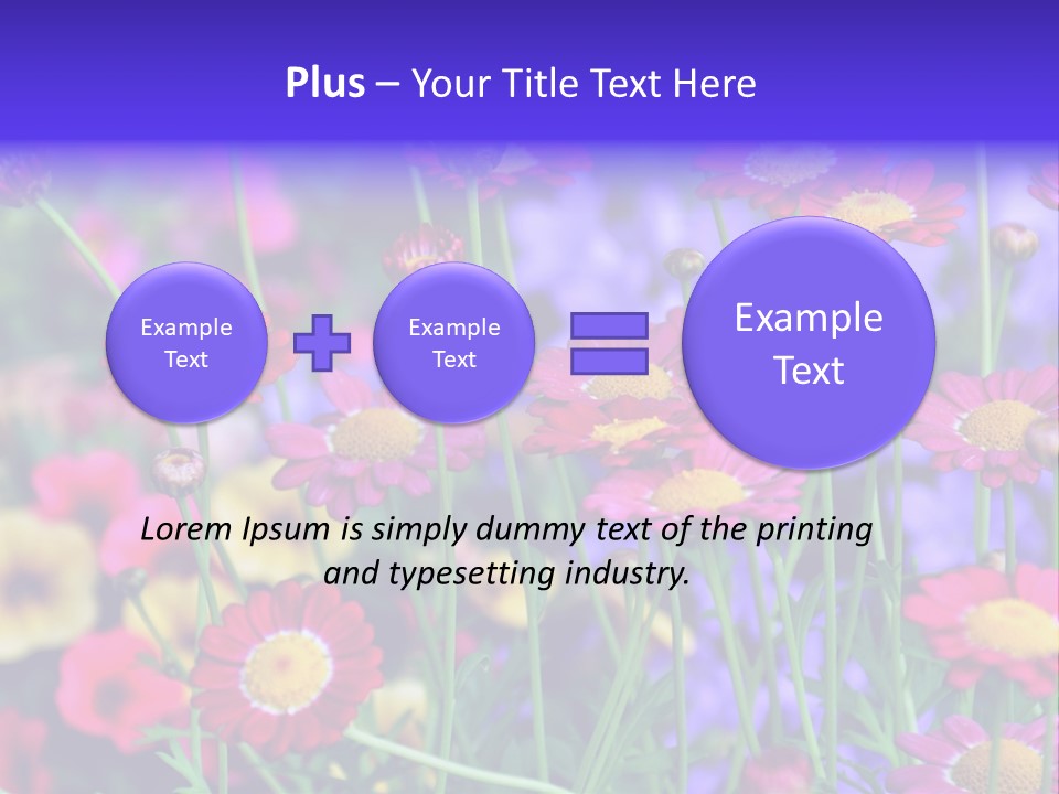 Mai Blumenbeet Liebe PowerPoint Template