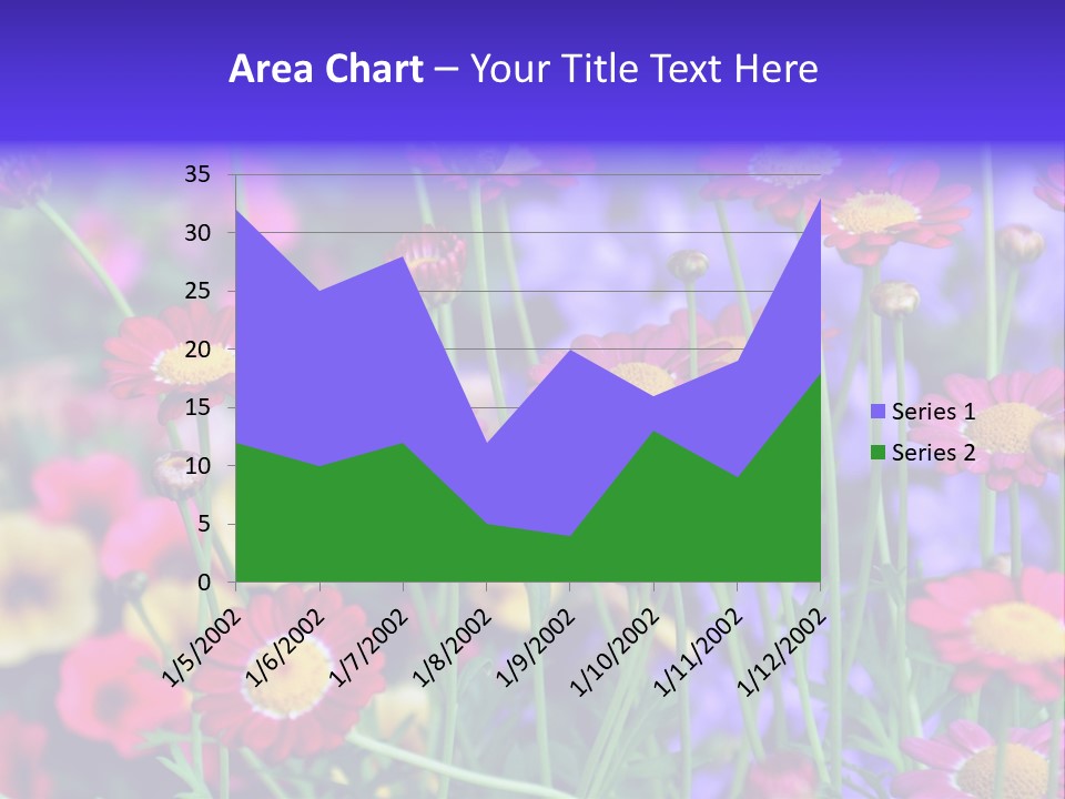 Mai Blumenbeet Liebe PowerPoint Template
