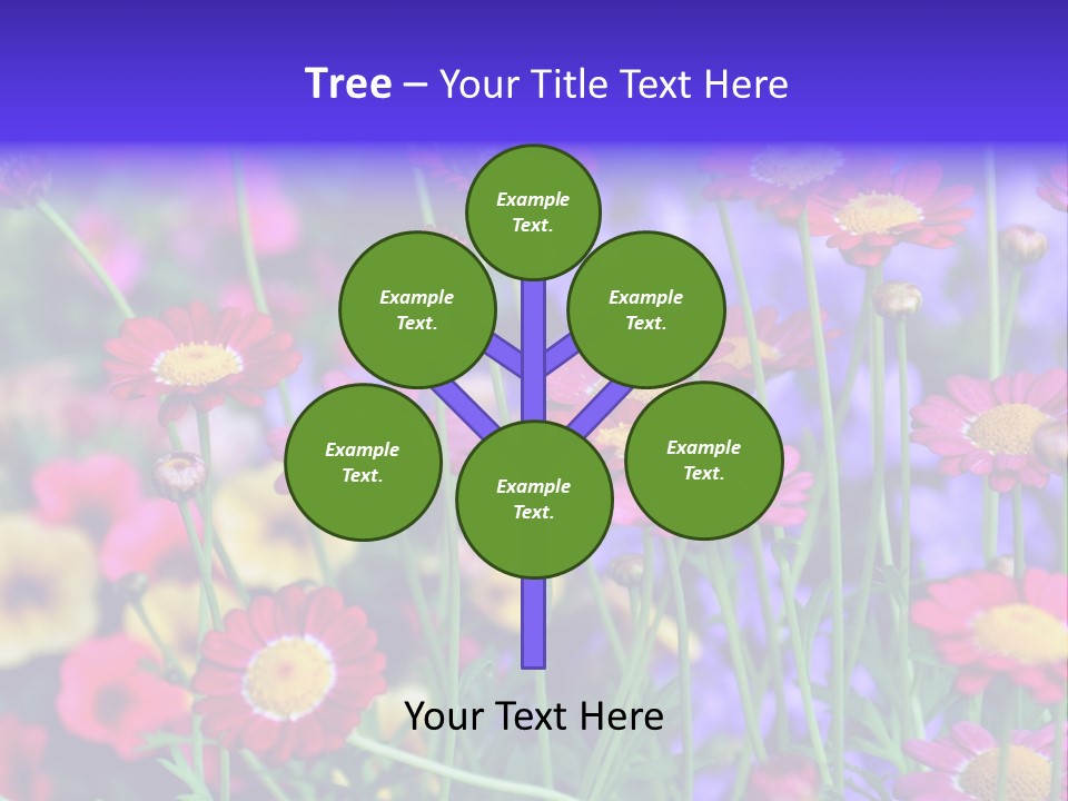 Mai Blumenbeet Liebe PowerPoint Template