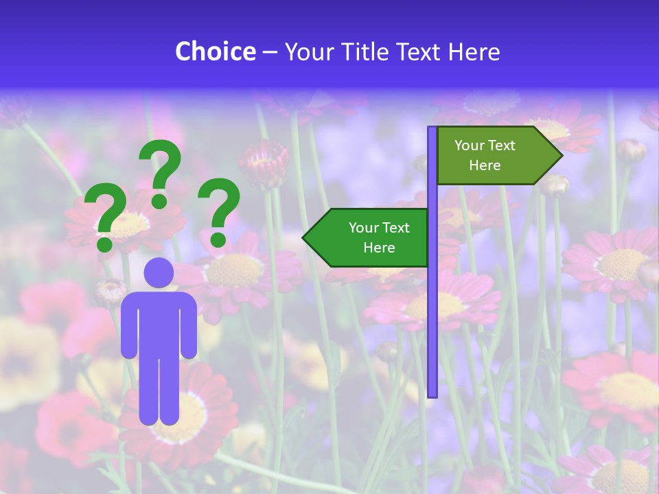 Mai Blumenbeet Liebe PowerPoint Template