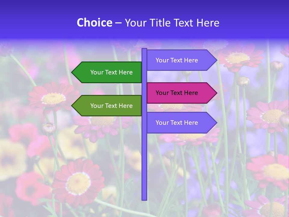 Mai Blumenbeet Liebe PowerPoint Template