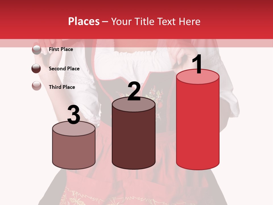 Posing Teens Face PowerPoint Template