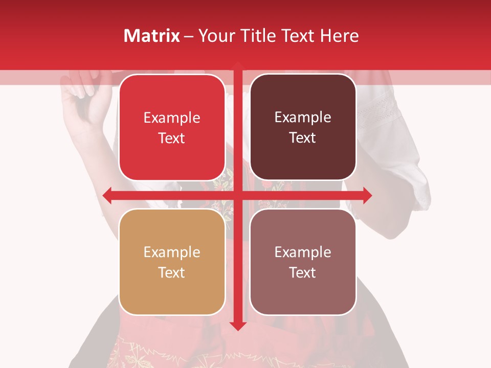 Posing Teens Face PowerPoint Template
