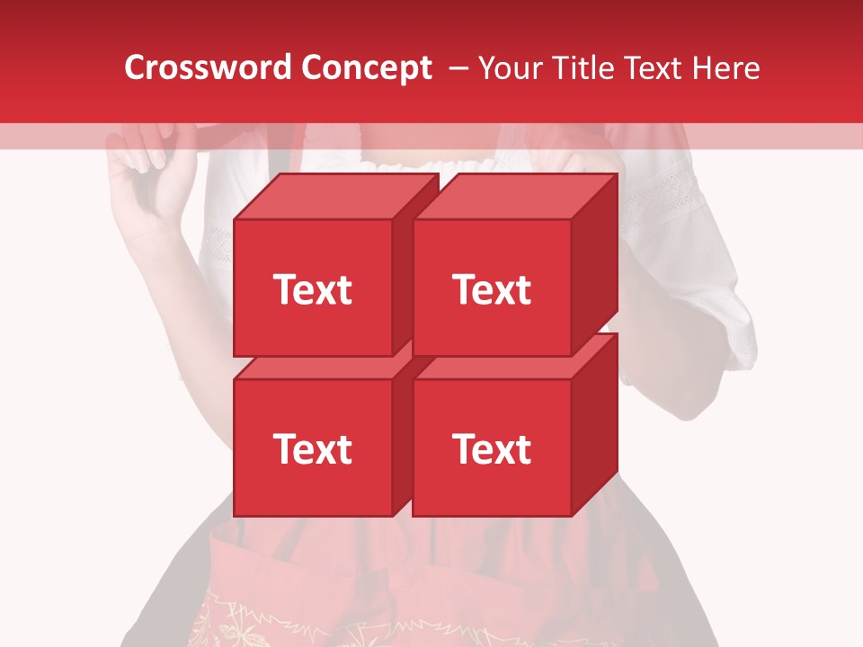 Posing Teens Face PowerPoint Template