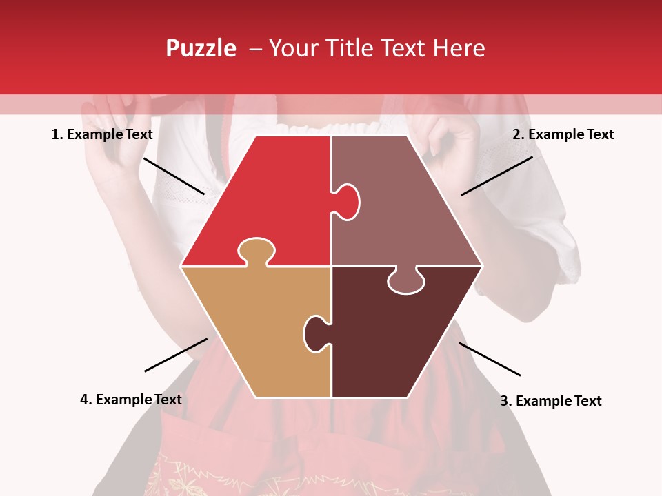 Posing Teens Face PowerPoint Template