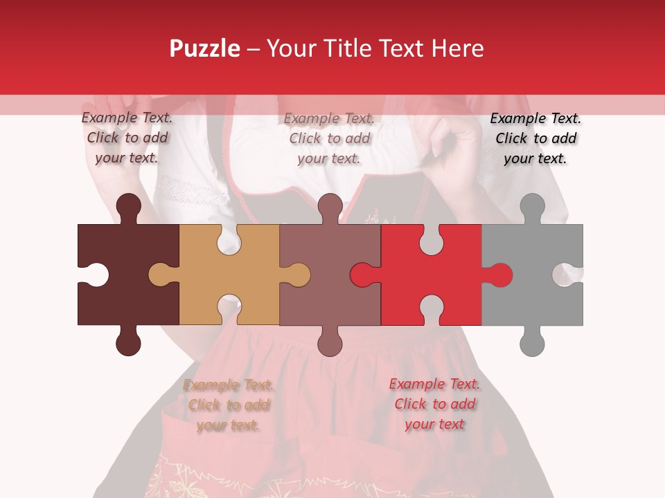 Posing Teens Face PowerPoint Template