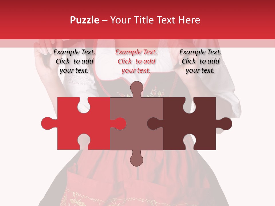 Posing Teens Face PowerPoint Template