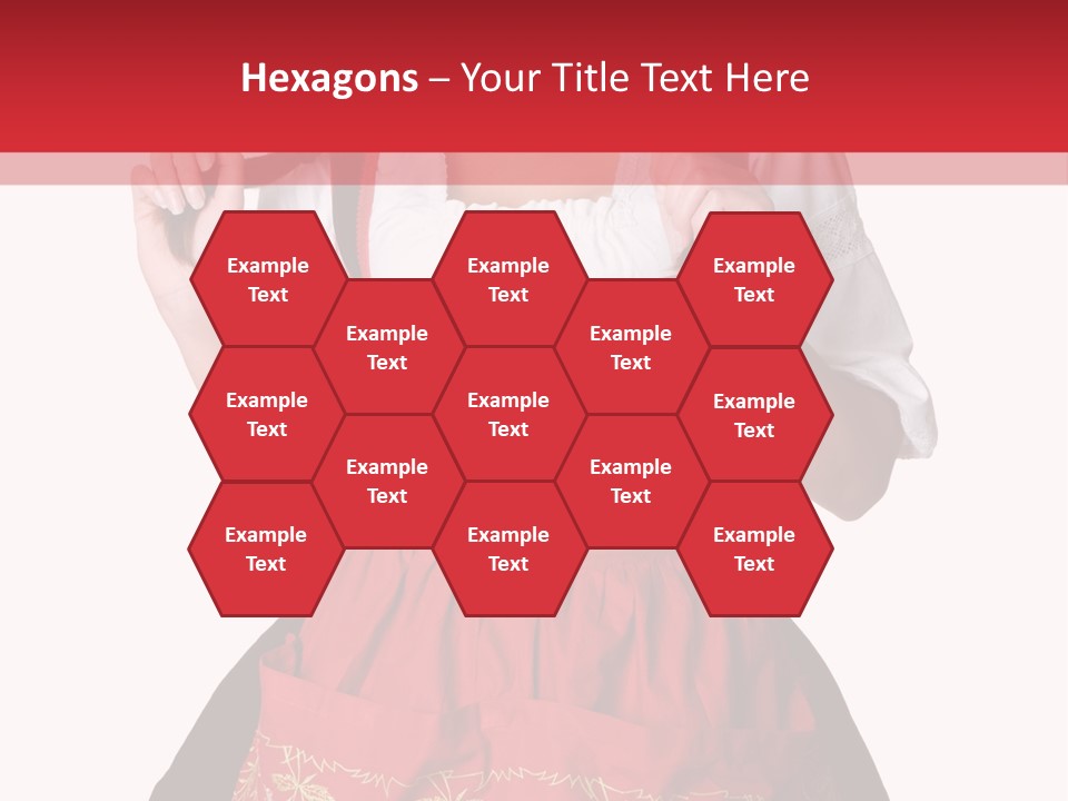 Posing Teens Face PowerPoint Template