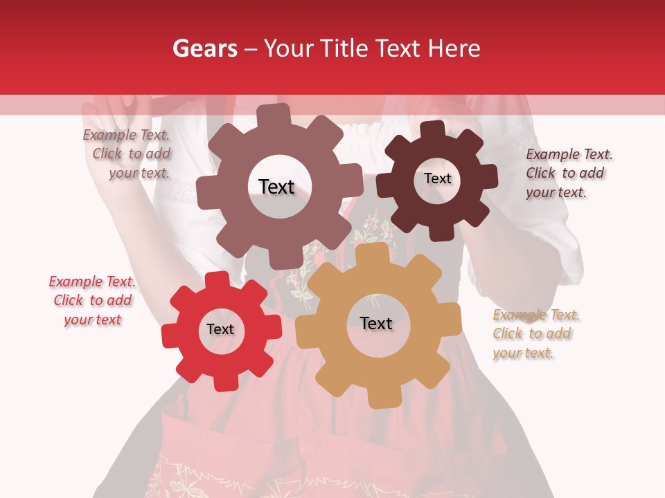 Posing Teens Face PowerPoint Template