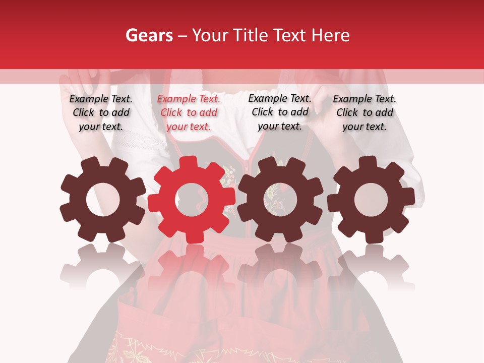 Posing Teens Face PowerPoint Template