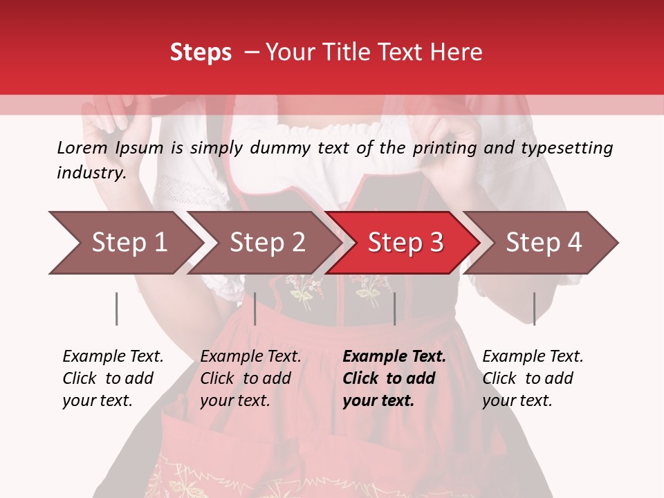 Posing Teens Face PowerPoint Template