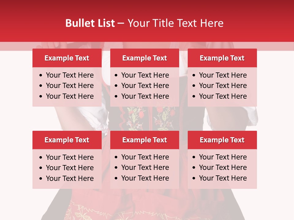 Posing Teens Face PowerPoint Template