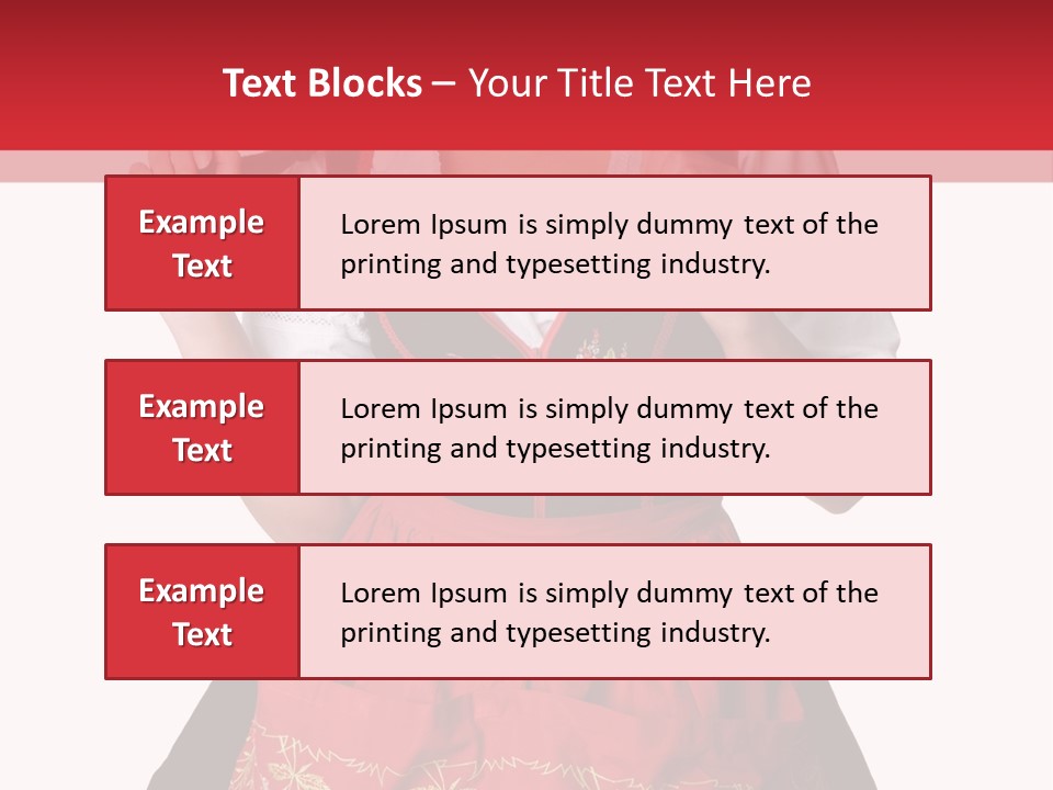 Posing Teens Face PowerPoint Template