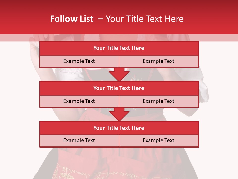 Posing Teens Face PowerPoint Template