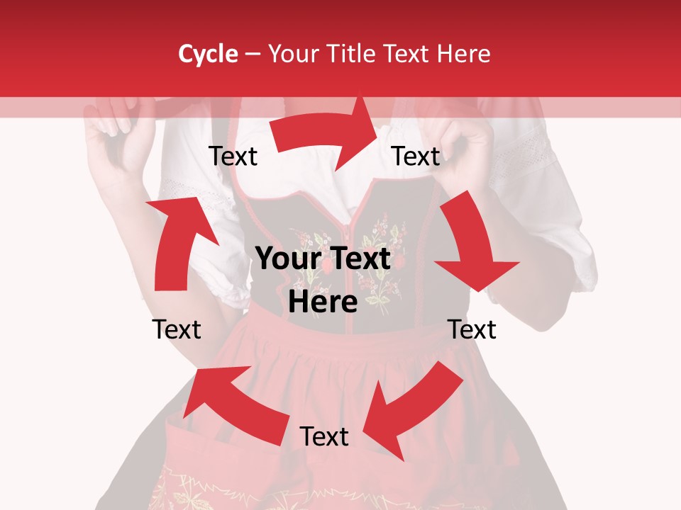 Posing Teens Face PowerPoint Template