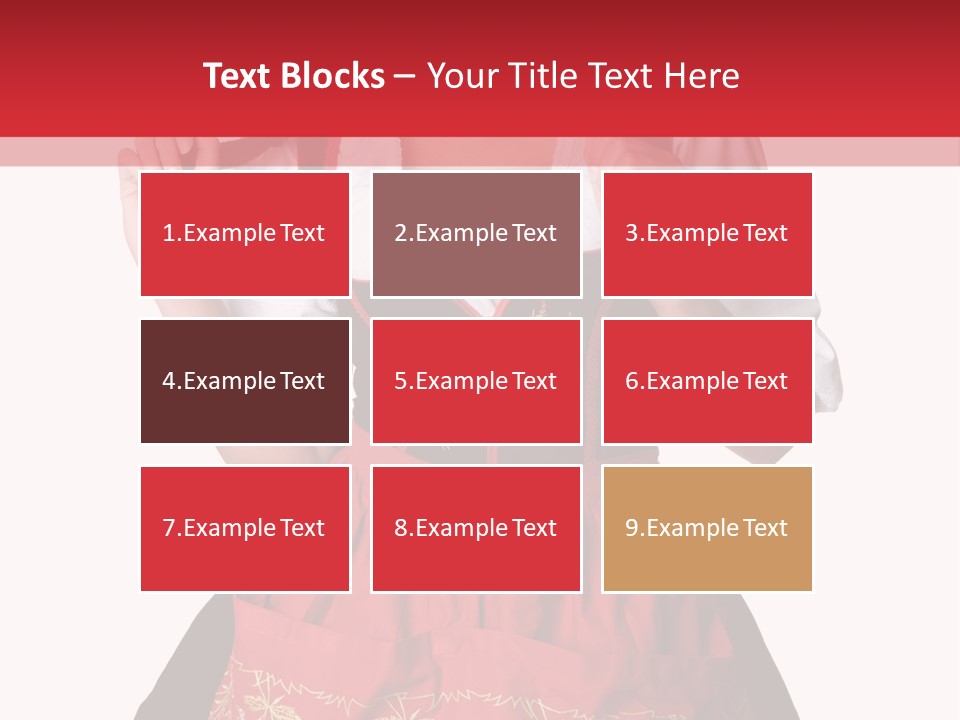 Posing Teens Face PowerPoint Template