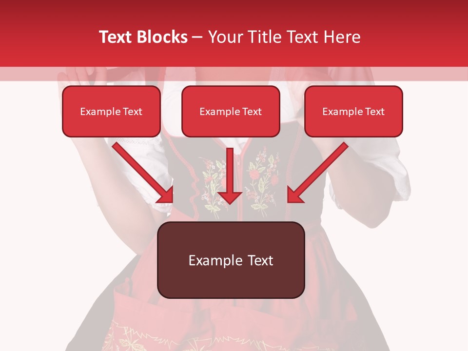 Posing Teens Face PowerPoint Template