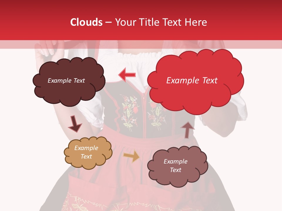 Posing Teens Face PowerPoint Template