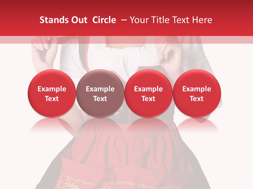 Posing Teens Face PowerPoint Template