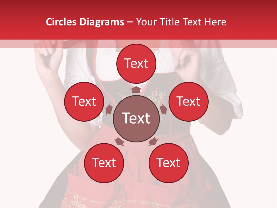 Posing Teens Face PowerPoint Template