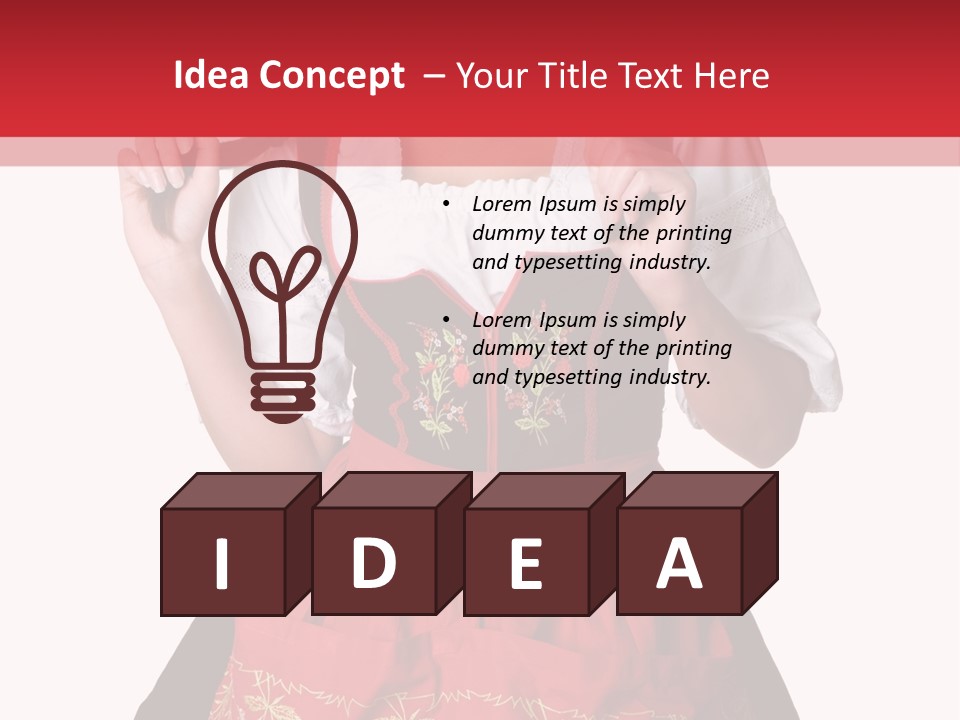 Posing Teens Face PowerPoint Template