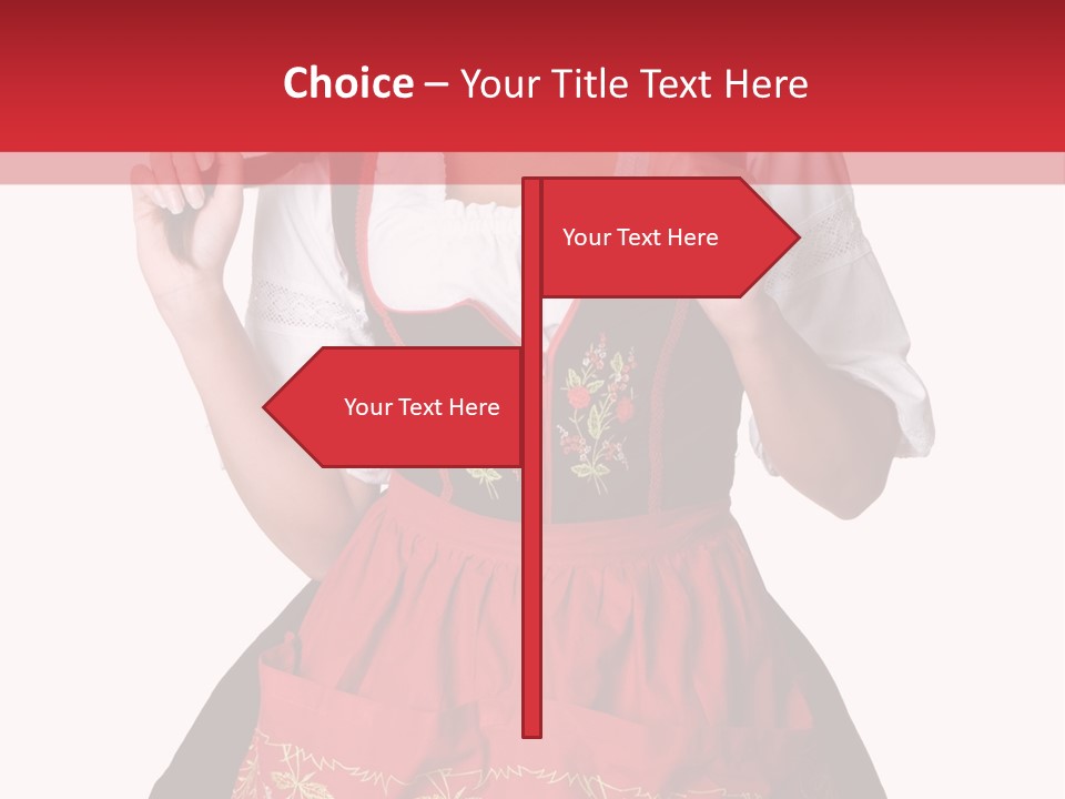 Posing Teens Face PowerPoint Template