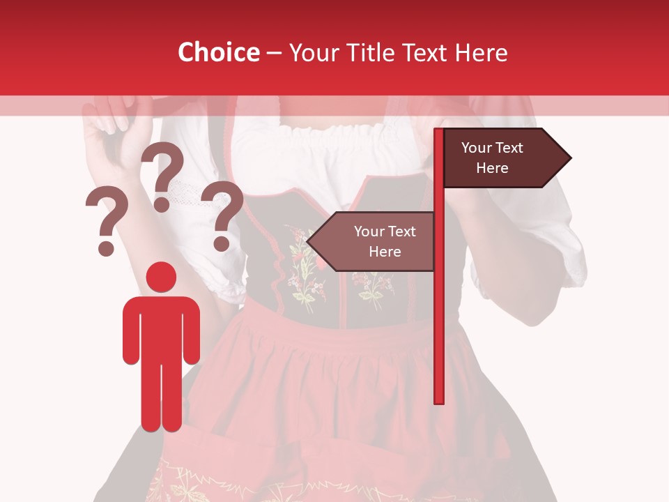 Posing Teens Face PowerPoint Template