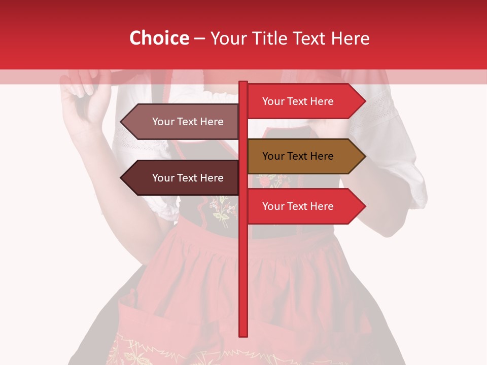 Posing Teens Face PowerPoint Template