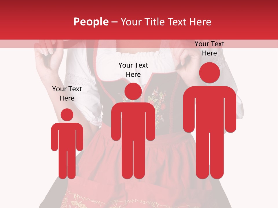 Posing Teens Face PowerPoint Template