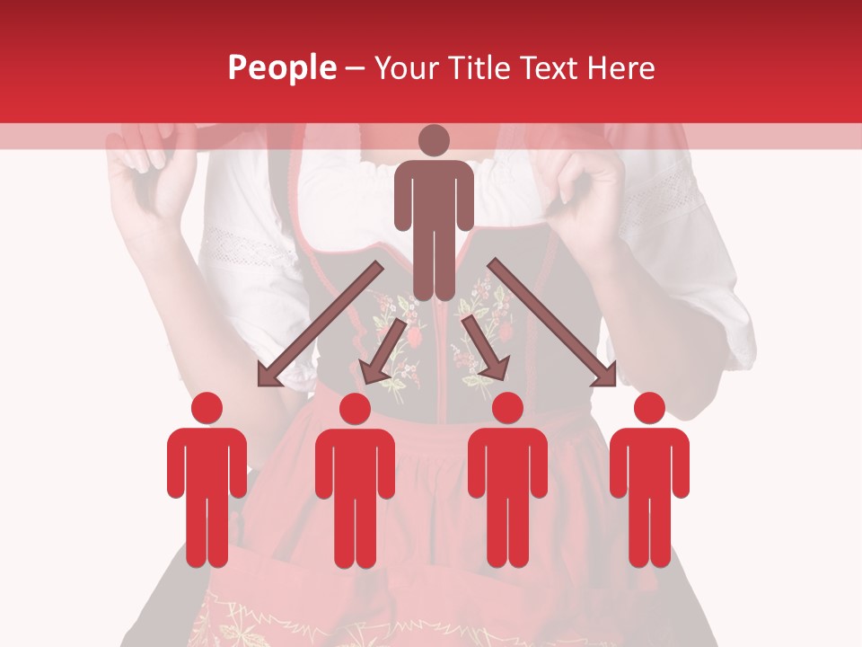 Posing Teens Face PowerPoint Template